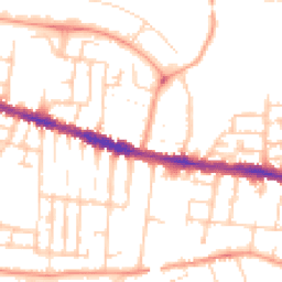 Daytime road noise heatmap for RG30 1DE