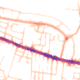 Daytime road noise heatmap for RG30 1DT