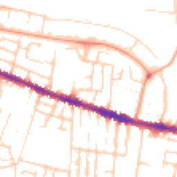 Daytime road noise heatmap for RG30 1DU