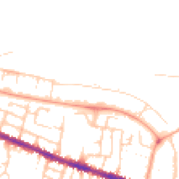 Daytime road noise heatmap for RG30 1DZ