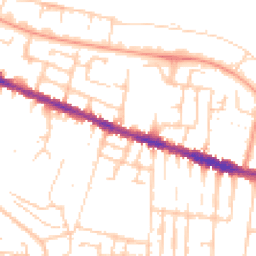 Daytime road noise heatmap for RG30 1EE