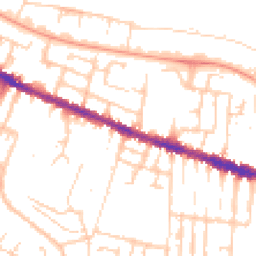 Daytime road noise heatmap for RG30 1EF