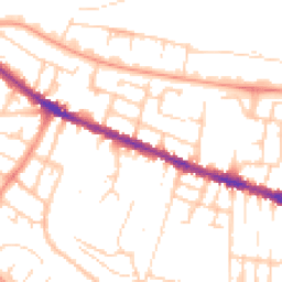 Daytime road noise heatmap for RG30 1EG