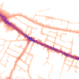 Daytime road noise heatmap for RG30 1EH