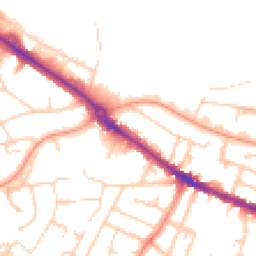 Daytime road noise heatmap for RG30 1EN