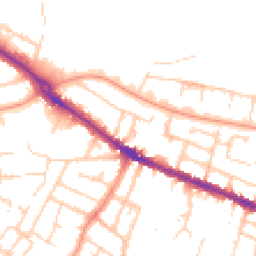 Daytime road noise heatmap for RG30 1HS