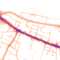 Daytime road noise heatmap for RG30 1JS