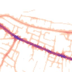 Daytime road noise heatmap for RG30 1JU