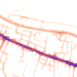Daytime road noise heatmap for RG30 1JX