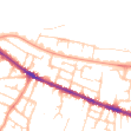 Daytime road noise heatmap for RG30 1LB