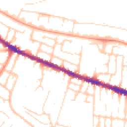 Daytime road noise heatmap for RG30 1LG