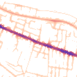 Daytime road noise heatmap for RG30 1LR