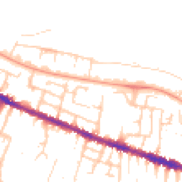 Daytime road noise heatmap for RG30 1LW