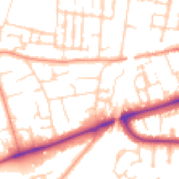 Daytime road noise heatmap for RG30 2DJ