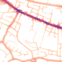 Daytime road noise heatmap for RG30 2JP