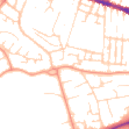 Daytime road noise heatmap for RG30 2LY