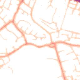 Daytime road noise heatmap for RG30 2NX