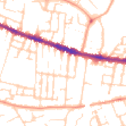 Daytime road noise heatmap for RG30 2UL