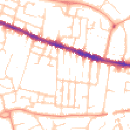 Daytime road noise heatmap for RG30 2XE