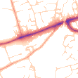Daytime road noise heatmap for RG30 3AW