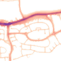 Daytime road noise heatmap for RG30 3BQ