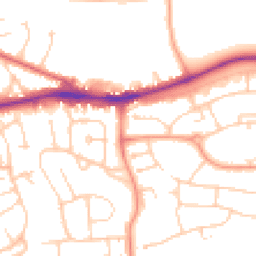 Daytime road noise heatmap for RG30 3NH