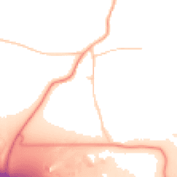 Daytime road noise heatmap for RG30 3XL