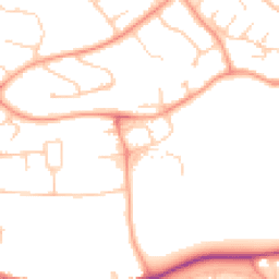 Daytime road noise heatmap for RG30 4EN