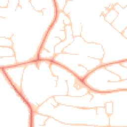 Daytime road noise heatmap for RG30 4PH