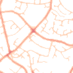 Daytime road noise heatmap for RG30 4UE