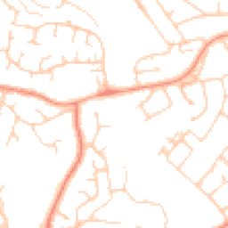 Daytime road noise heatmap for RG30 4UY