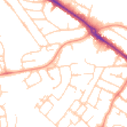 Daytime road noise heatmap for RG30 4YA