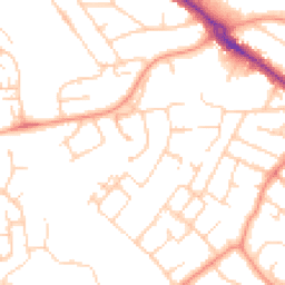 Daytime road noise heatmap for RG30 4YP