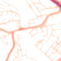 Daytime road noise heatmap for RG30 6BL