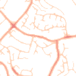 Daytime road noise heatmap for RG30 6DD