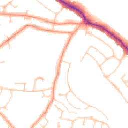 Daytime road noise heatmap for RG30 6DN