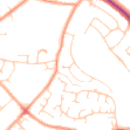 Daytime road noise heatmap for RG30 6EA