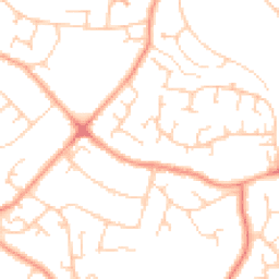 Daytime road noise heatmap for RG30 6NE
