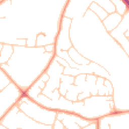 Daytime road noise heatmap for RG30 6NF