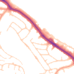 Daytime road noise heatmap for RG30 6TS