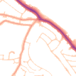 Daytime road noise heatmap for RG30 6XS
