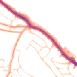 Daytime road noise heatmap for RG30 6XU