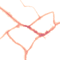 Night-time road noise heatmap for RG40 1AB