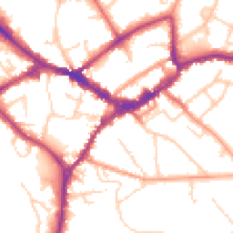 Daytime road noise heatmap for RG40 1AP