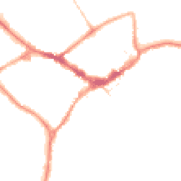 Night-time road noise heatmap for RG40 1AP