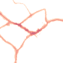 Night-time road noise heatmap for RG40 1AT