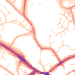Daytime road noise heatmap for RG40 1AW