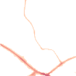 Night-time road noise heatmap for RG40 1AW