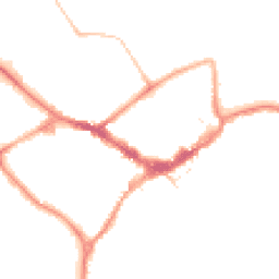 Night-time road noise heatmap for RG40 1AZ