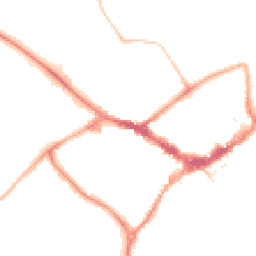Night-time road noise heatmap for RG40 1BJ